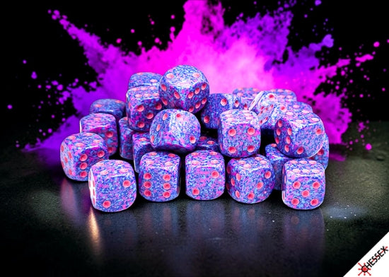 Chessex Speckled Purple Passion 12mm d6 Dice Block (36 Dice)