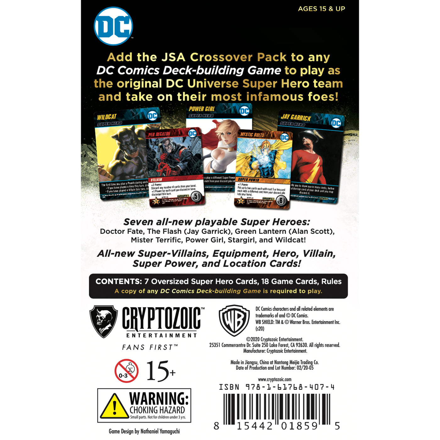 DC Comics Deck Building Game - Justice Society of America - Crossover Pack #01 - Expansion