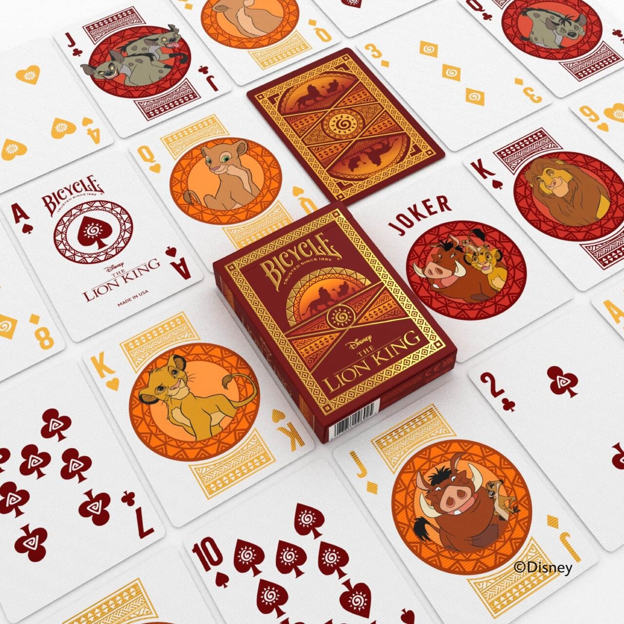 Bicycle Playing Cards - Disney's The Lion king (Foil) - Playing Cards
