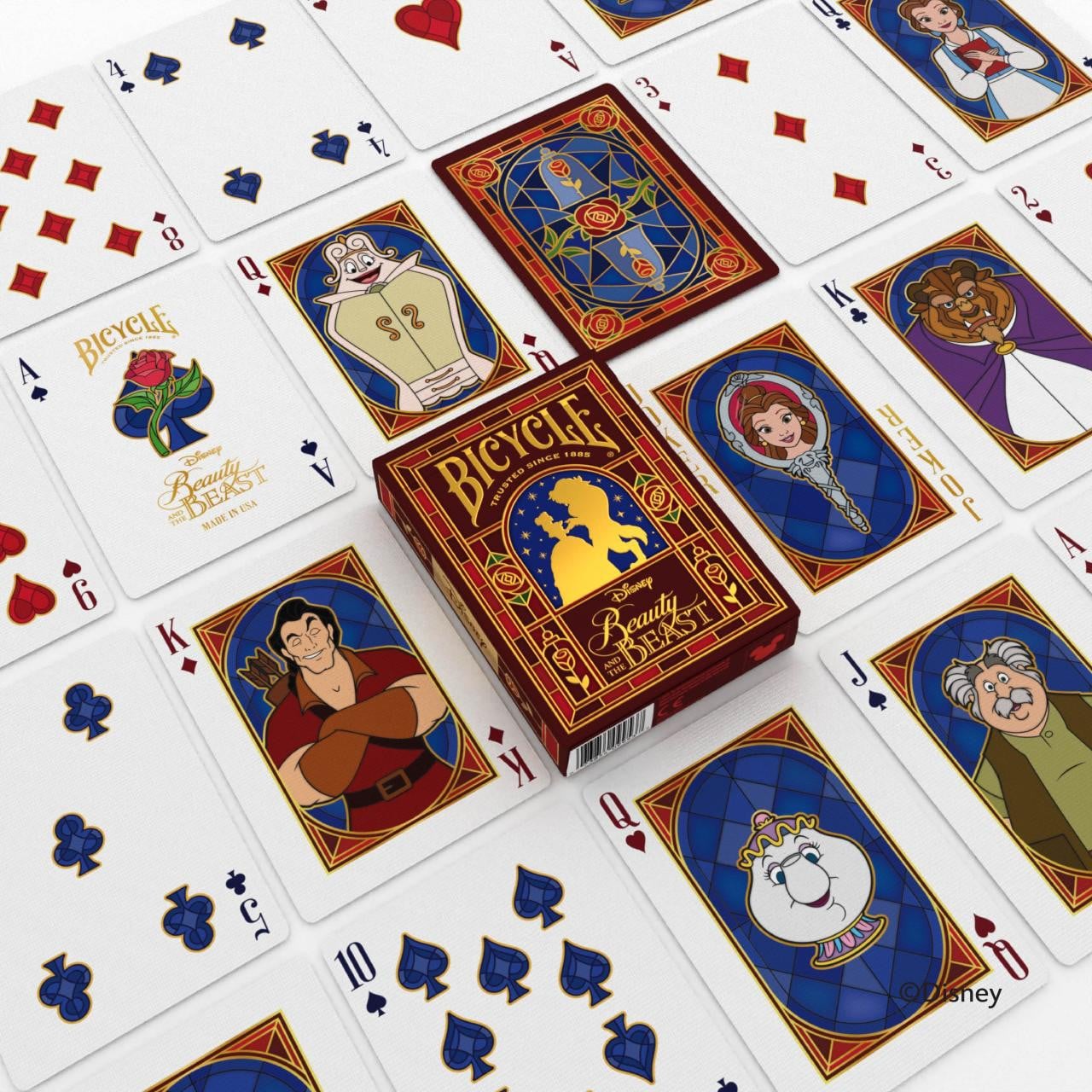 Bicycle Playing Cards - Disney's Beauty and the Beast (Foil)