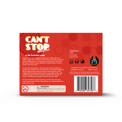 Can't Stop Express - A Fast Dice Game - Eagle Gryphon Games