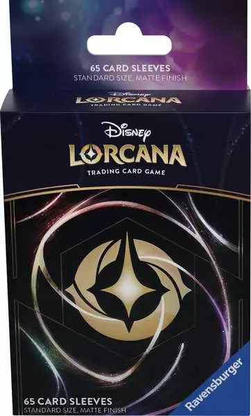 Disney's Lorcana - Shimmering Skies - Cardback Lorcana Logo - 65 Card Sleeves - Ravensburger