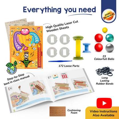 Smartivity Pinball Machine - Build-It-Yourself STEAM Kit - Smartivity