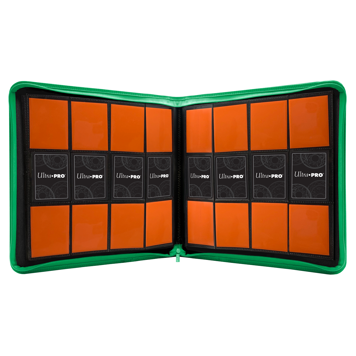 Vivid - 12-Pocket Zippered PRO-Binder - Green - Ultra Pro