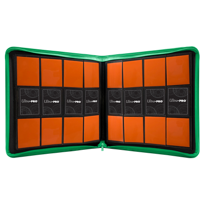 Vivid - 12-Pocket Zippered PRO-Binder - Green - Ultra Pro