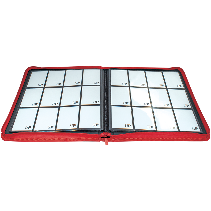 Vivid - 12-Pocket Zippered PRO-Binder - Vivid Red - Ultra Pro