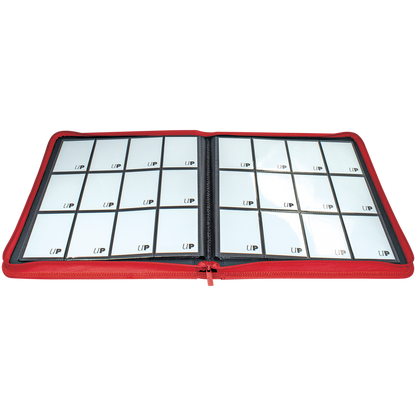 Vivid - 12-Pocket Zippered PRO-Binder - Vivid Red - Ultra Pro
