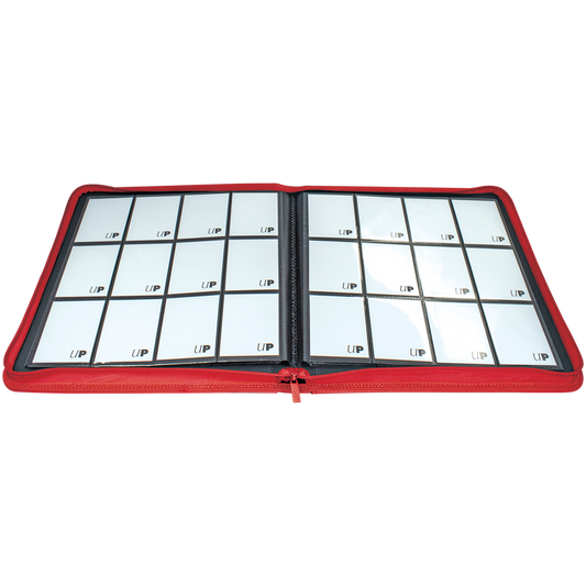 Vivid - 12-Pocket Zippered PRO-Binder - Vivid Red - Ultra Pro