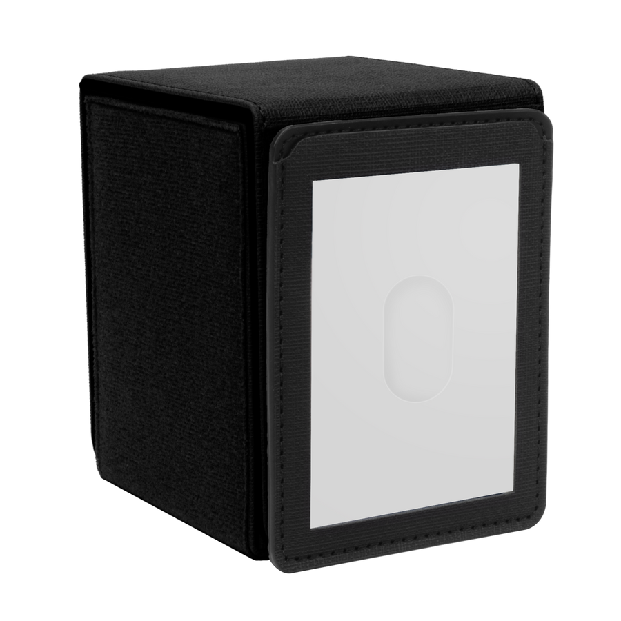 Ultra Pro - Patchcraft - Black Alcove Flip Deck Box - Customize your deck box!
