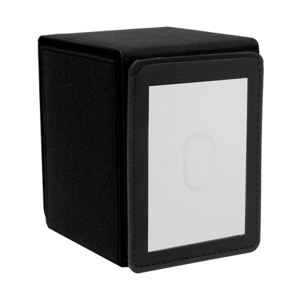 Ultra Pro - Patchcraft - Black Alcove Flip Deck Box - Customize your deck box!