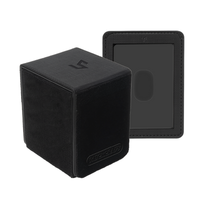 Ultra Pro - Patchcraft - Black Alcove Flip Deck Box - Customize your deck box!