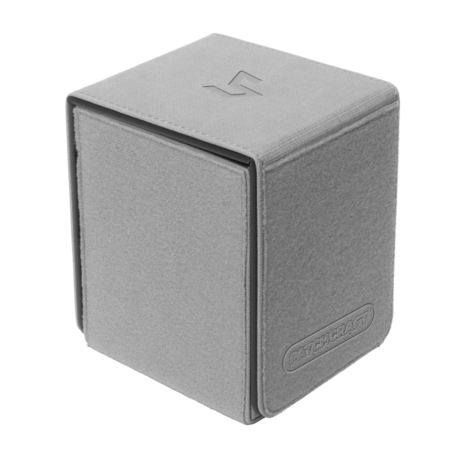 Ultra Pro - Patchcraft - Gray Alcove Flip Deck Box - Customize your deck box!