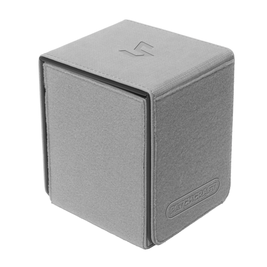 Ultra Pro - Patchcraft - Gray Alcove Flip Deck Box - Customize your deck box!
