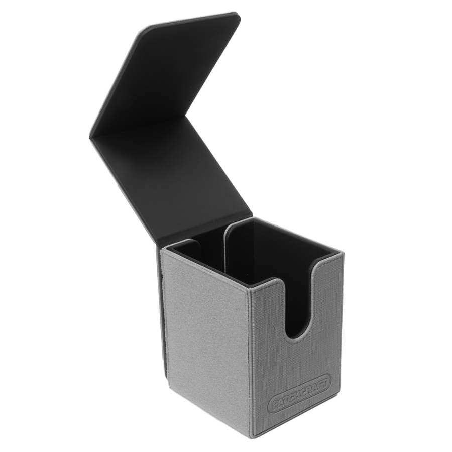 Ultra Pro - Patchcraft - Gray Alcove Flip Deck Box - Customize your deck box!