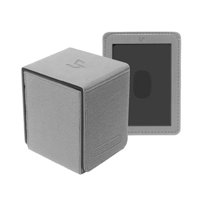 Ultra Pro - Patchcraft - Gray Alcove Flip Deck Box - Customize your deck box!