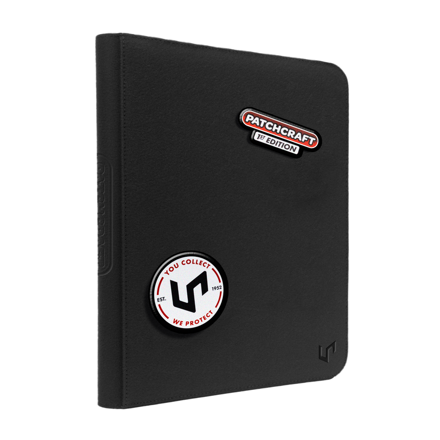 Ultra Pro - Patchcraft - Black 9-Pocket Zippered Premium PRO-Binder Holds 360 Cards