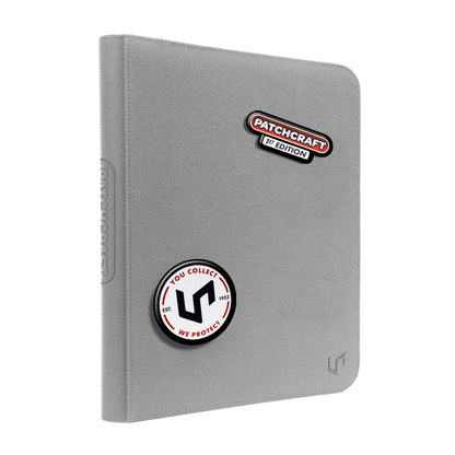 Ultra Pro - Patchcraft - Gray 9-Pocket Zippered Premium PRO-Binder Holds 360 Cards