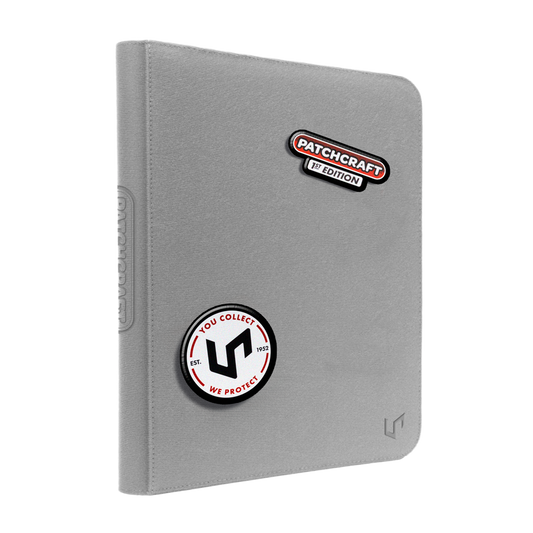 Ultra Pro - Patchcraft - Gray 9-Pocket Zippered Premium PRO-Binder Holds 360 Cards