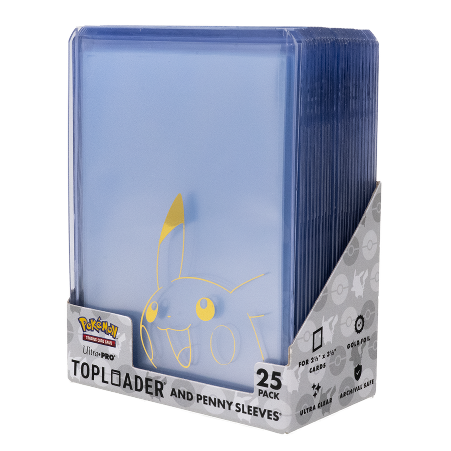 Pokemon - Pikachu - Toploader and Penny Sleeves Combo Pack 25ct - Ultra Pro