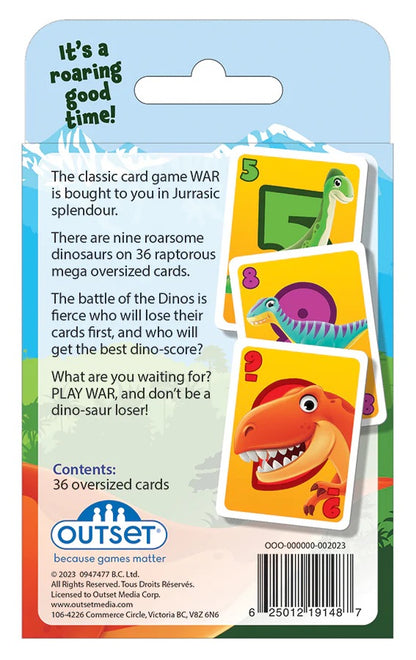 Dinosaur War - A Classic Card Game but with Dinos - Outset