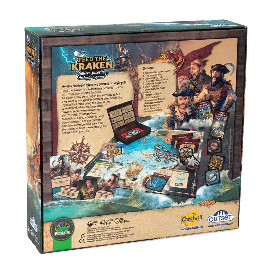 Feed the Kraken! - Deductive Logic Board Game Out on the High Seas - Outset Media