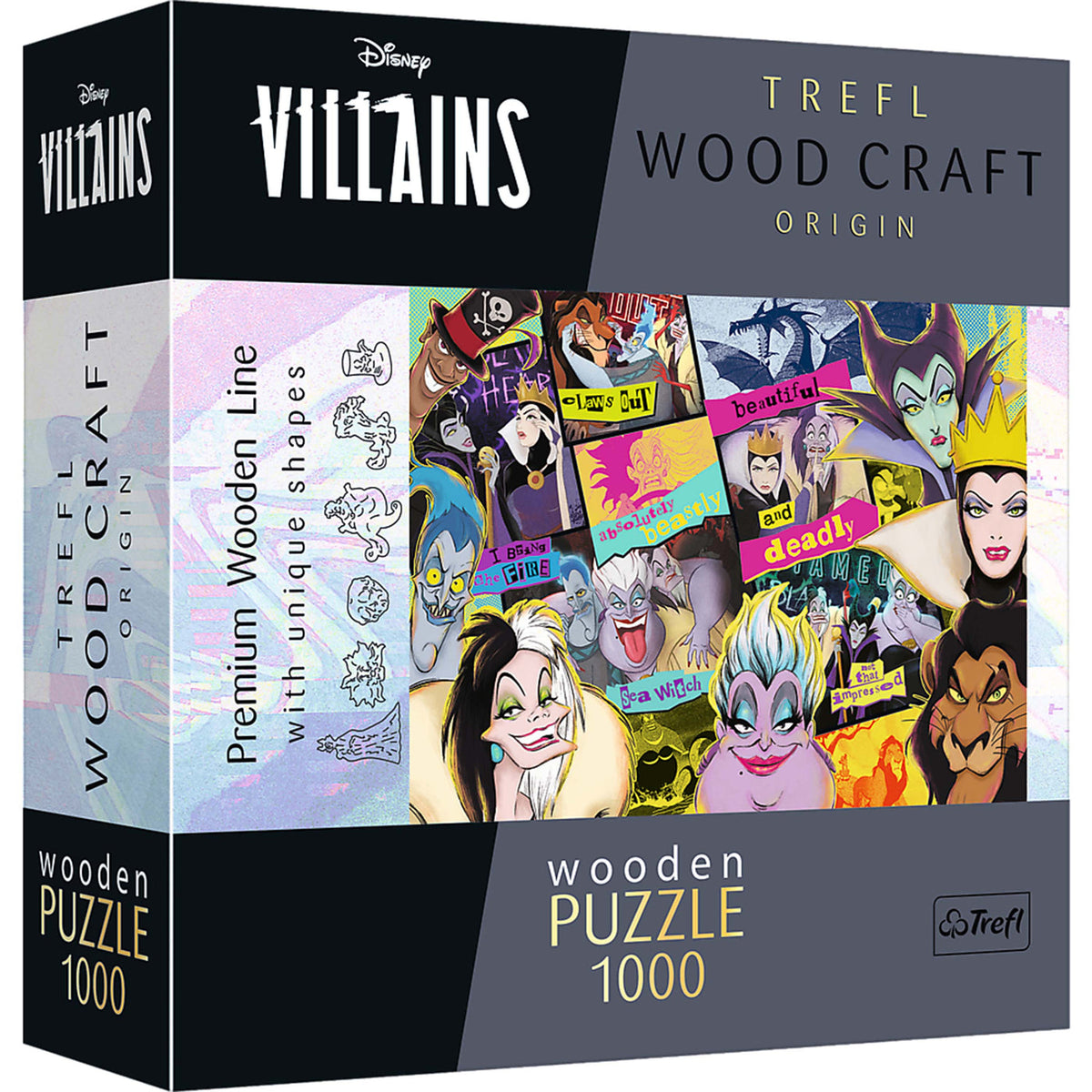 Puzzle: Woodcraft: Disney Villains 1000 Piece