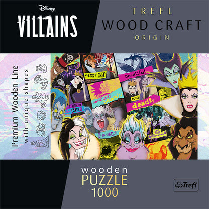 Puzzle: Woodcraft: Disney Villains 1000 Piece