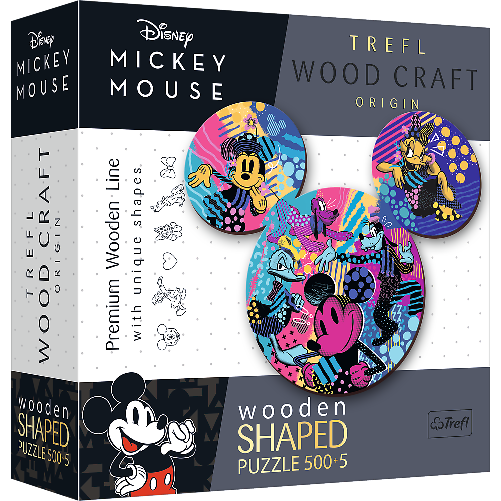 Puzzle: Woodcraft: Disney Mickey Mouse 500 + 5 Piece
