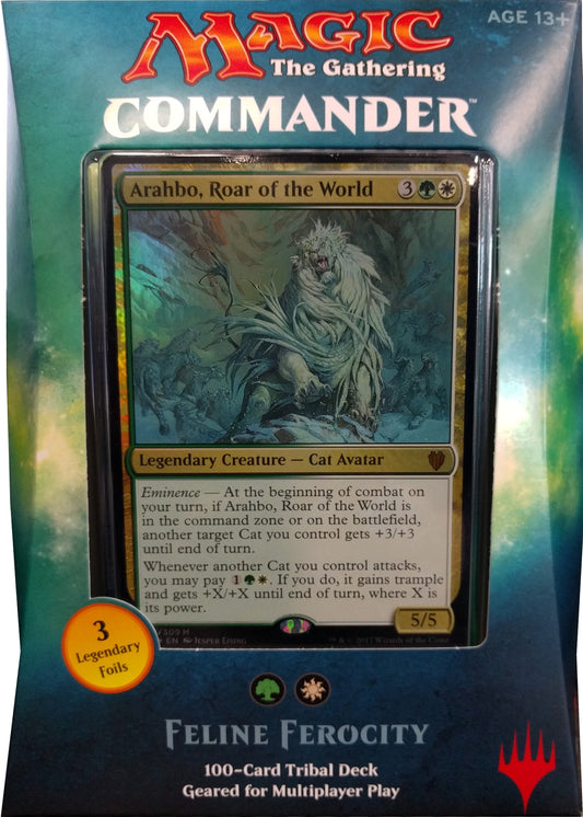 Magic the Gathering - Commander 2017 - Feline Ferocity Set - Wizards of the Coast