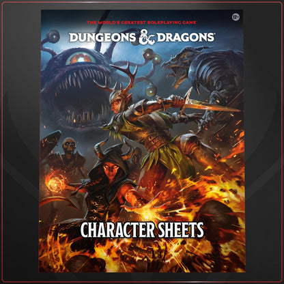 Dungeons & Dragons RPG: Player Character Sheets (2024)