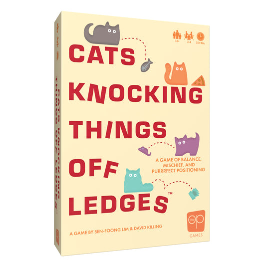 Cats Knocking Things off Ledges - A Mischief and Balance Board Game - The OP Games
