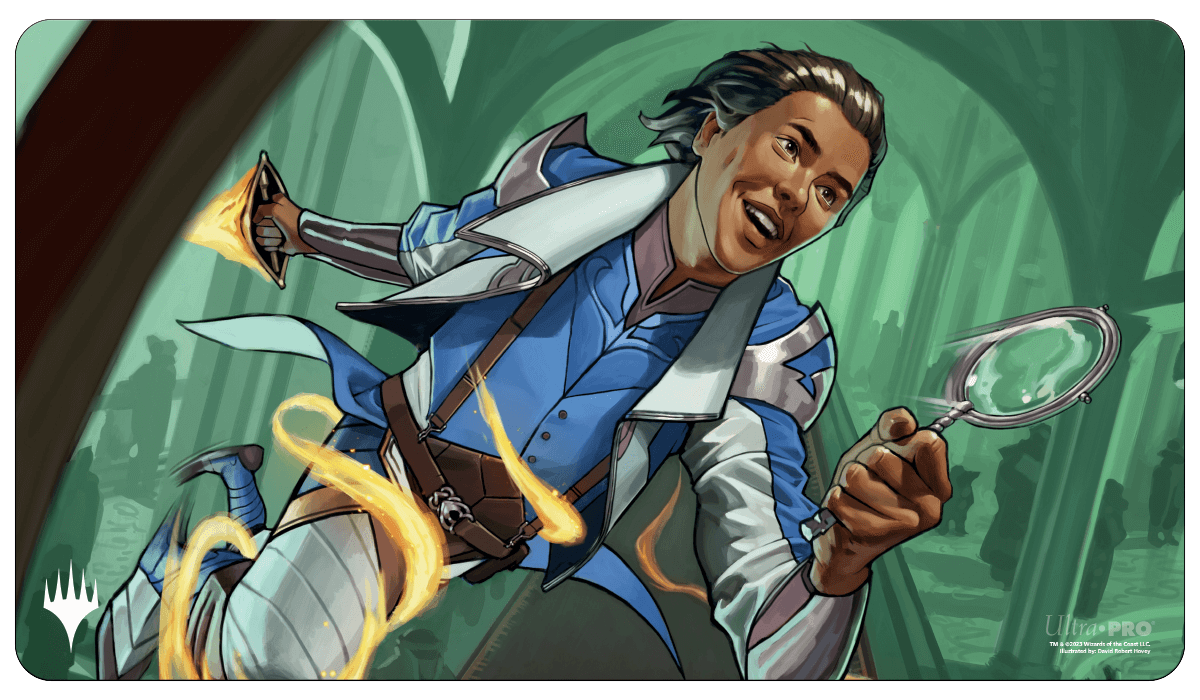 Murders at Karlov Manor Kellan, Inquisitive Prodigy Standard Gaming Playmat for Magic: The Gathering front