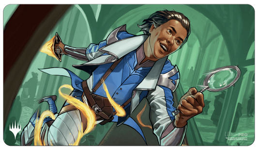 Murders at Karlov Manor Kellan, Inquisitive Prodigy Standard Gaming Playmat for Magic: The Gathering front