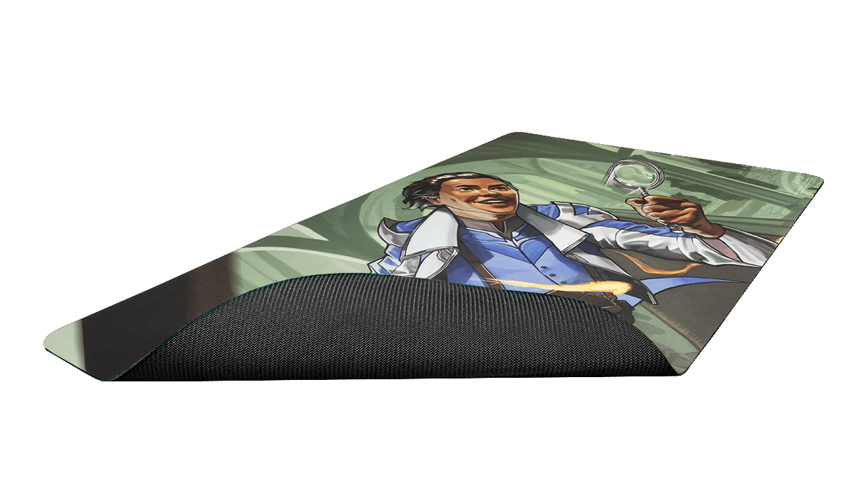 Murders at Karlov Manor Kellan, Inquisitive Prodigy Standard Gaming Playmat - rubber backing