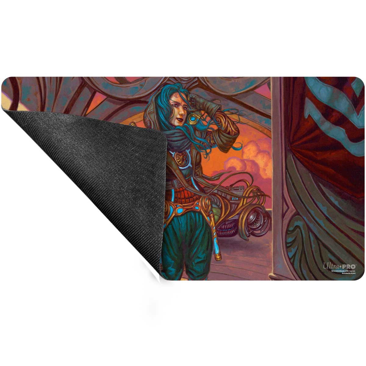 Magic: The Gathering - Aetherdrift - Sita Varma, Masked Racer - Playmat - Ultra Pro rubber backing