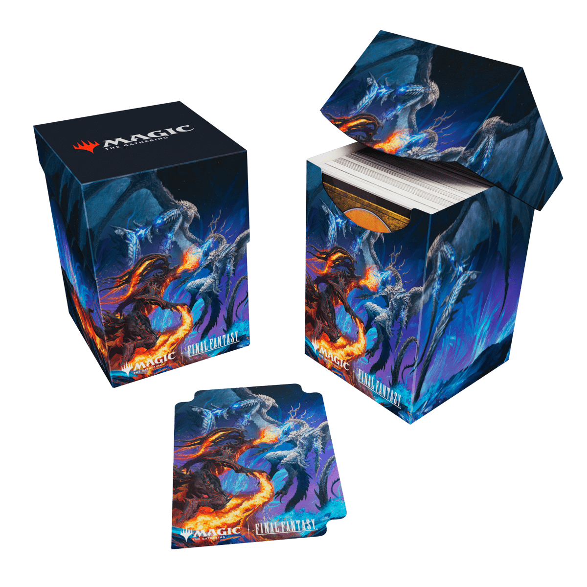 Magic: The Gathering®  FINAL FANTASY™ Bahamut and Ifrit 100+ Deck Box - Ultra Pro