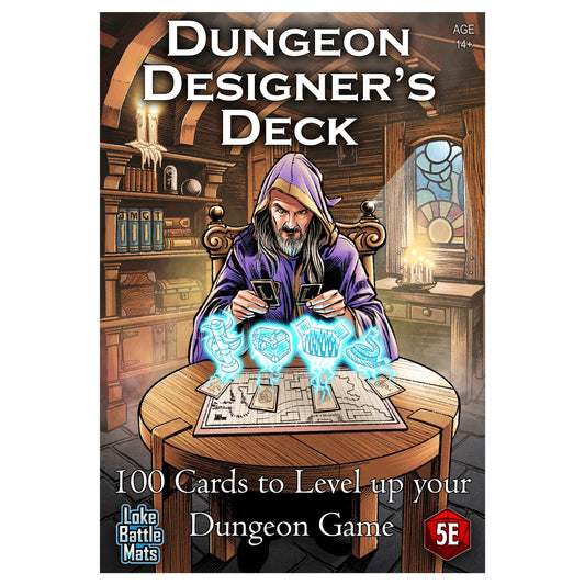Dungeon Designers' Deck: Deal Your Own Dungeon - Loke Battle Mats