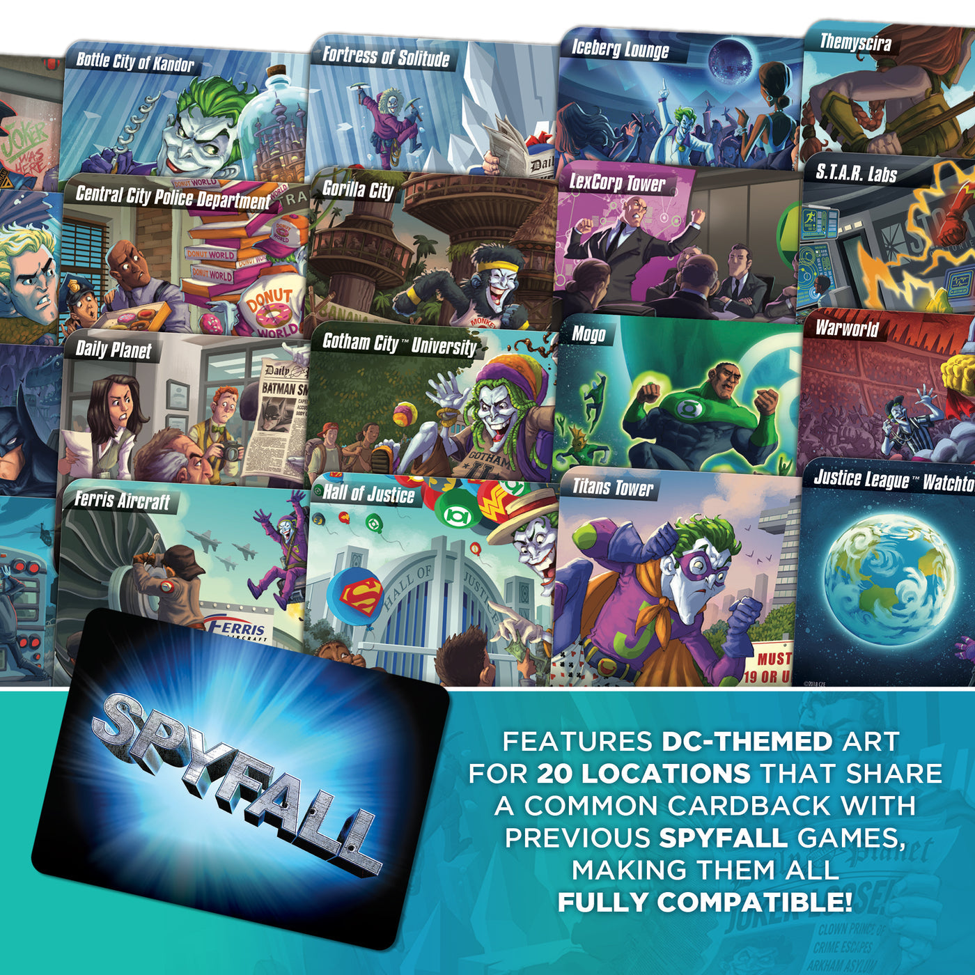 DC Spyfall - Group Card Game - Cryptozoic Entertainment