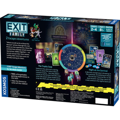 EXIT: The Game - Family Edition - The Trophy Case / Night At The Carnival - 2 Escape Games in 1 - Thames and Kosmos