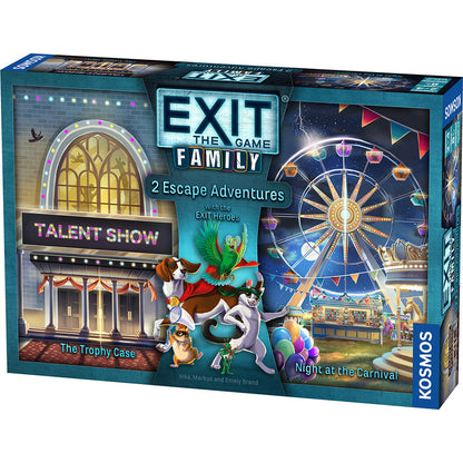 EXIT: The Game - Family Edition - The Trophy Case / Night At The Carnival - 2 Escape Games in 1 - Thames and Kosmos
