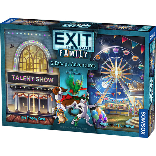 EXIT: The Game - Family Edition - The Trophy Case / Night At The Carnival - 2 Escape Games in 1 - Thames and Kosmos