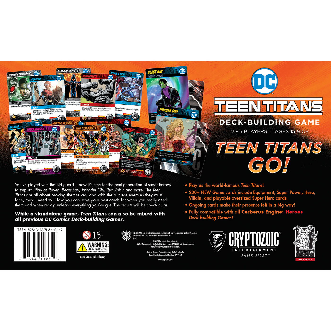 DC Comics Deck Building Game - Teen Titans Core Set - Cryptozoic Entertainment