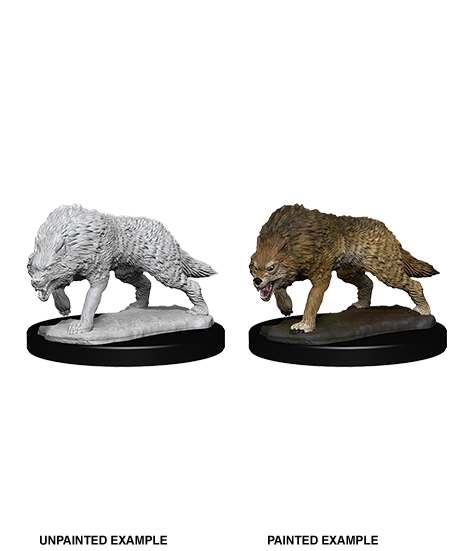 WizKids Unpainted Miniatures - Timber Wolves - Deep Cuts