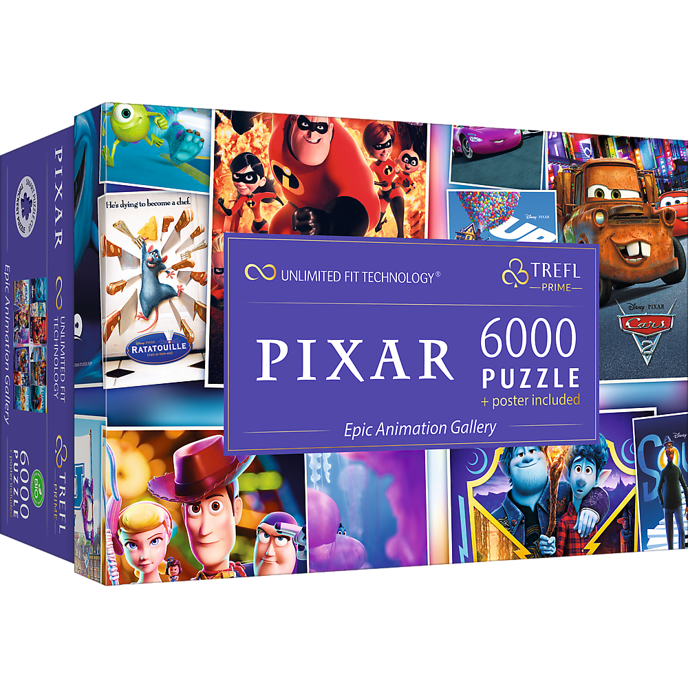 Puzzle: Epic Animation Gallery Disney Pixar 6000 Piece + Poster (Trefl Prime)