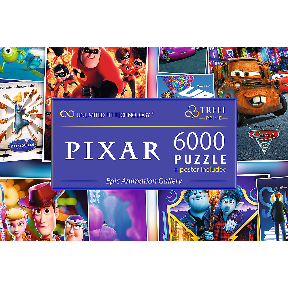 Puzzle: Epic Animation Gallery Disney Pixar 6000 Piece + Poster (Trefl Prime)