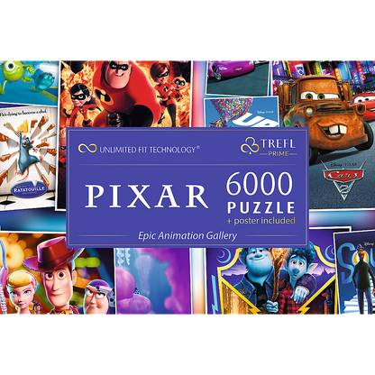 Puzzle: Epic Animation Gallery Disney Pixar 6000 Piece + Poster (Trefl Prime)