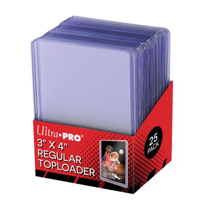Clear Regular TOPLOADER® Sleeves (25ct) for Standard Size Cards (3X4) - Ultra Pro