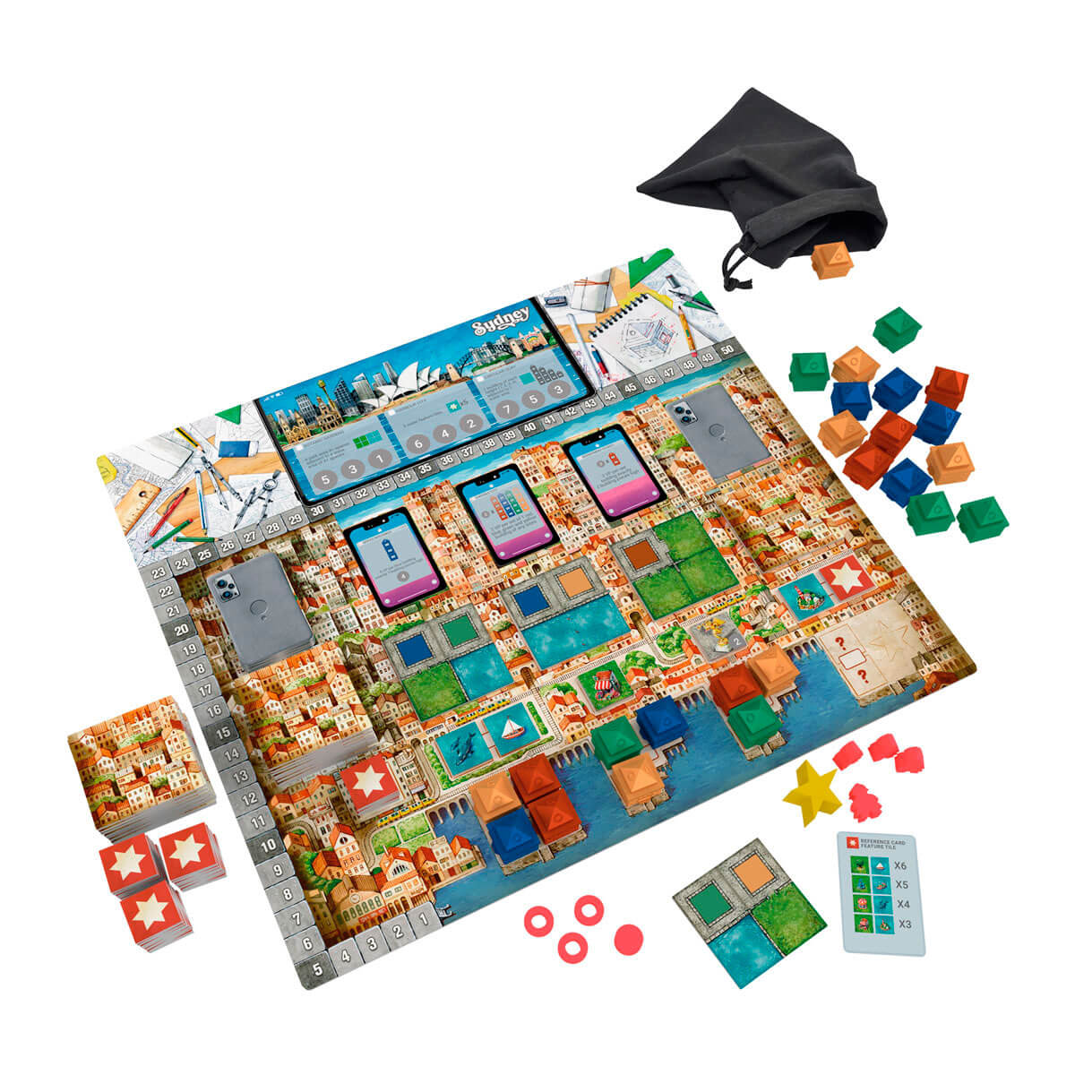 CITIES - Urban Planning Board Game - Devir Games