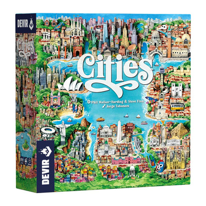 CITIES - Urban Planning Board Game - Devir Games