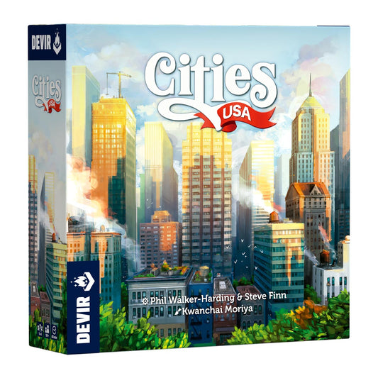 CITIES USA - Urban Planning board Game - Devir Games